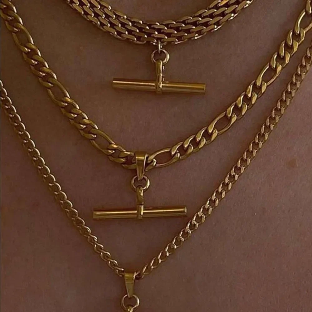 Gold Chain Necklace Q623
